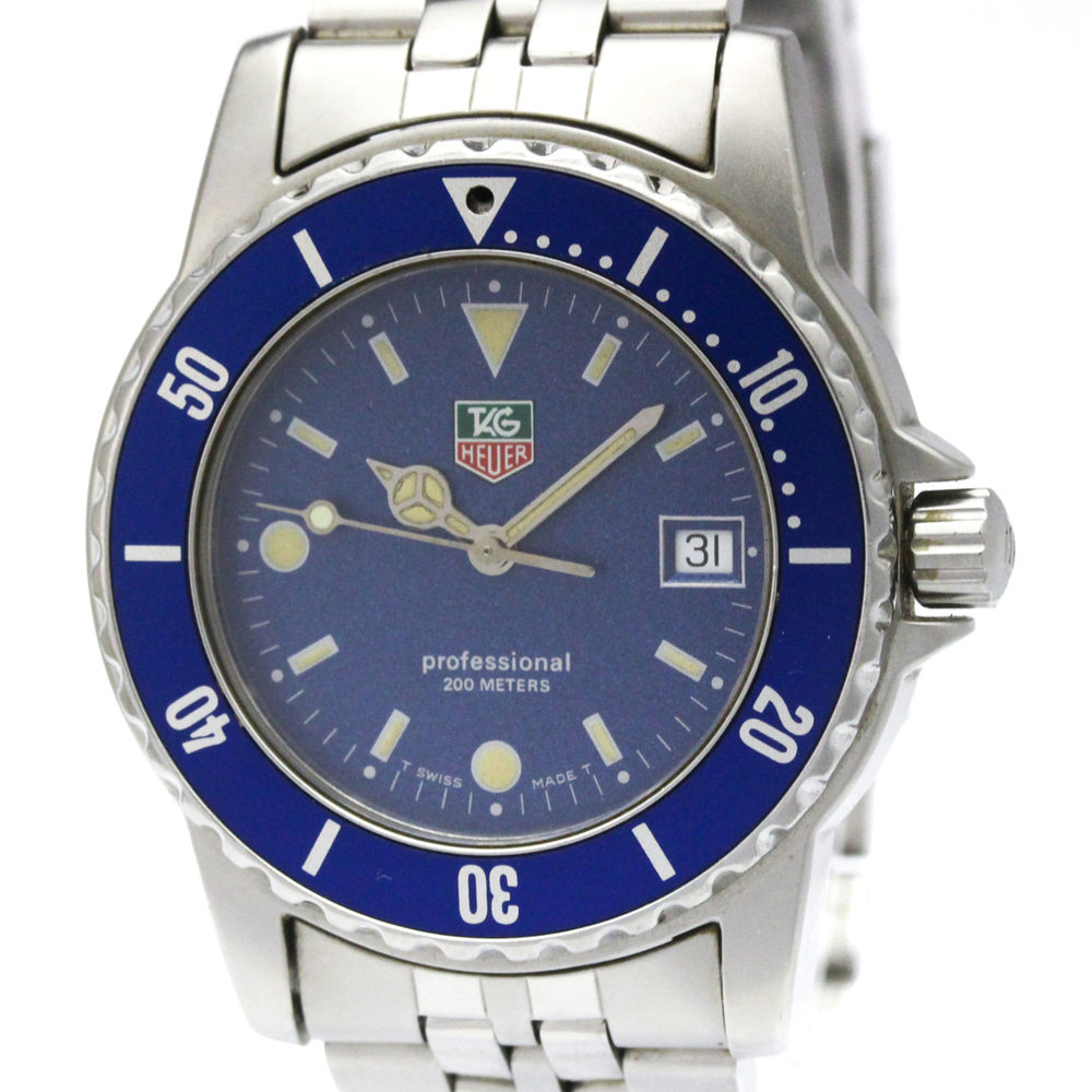 TAG HEUER Professional Stainless Steel Quartz Mens Watch WD1214